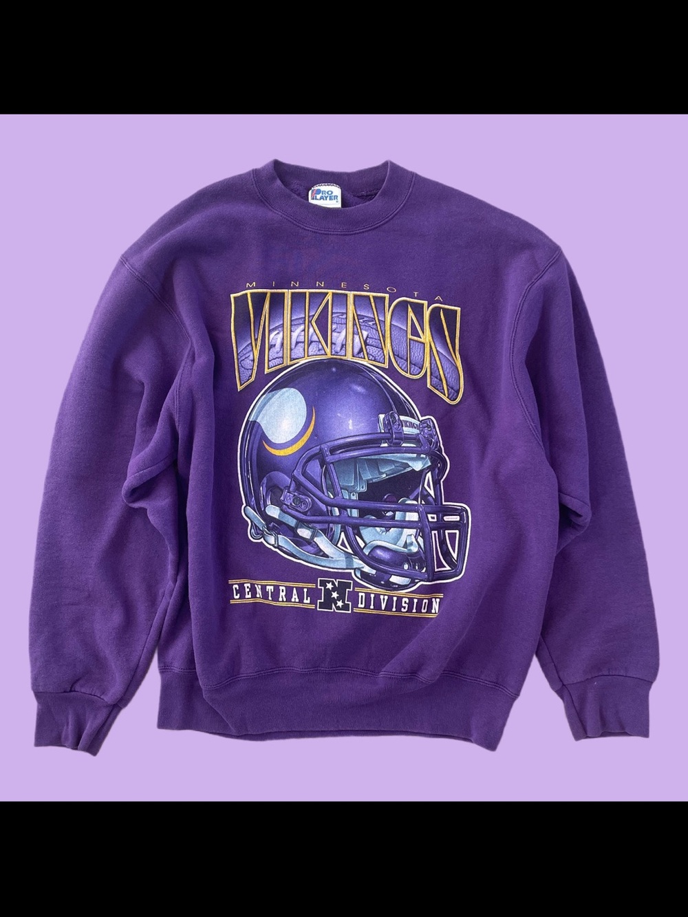 Pro Player Purple Minnesota Vikings Crewneck Sweatshirt